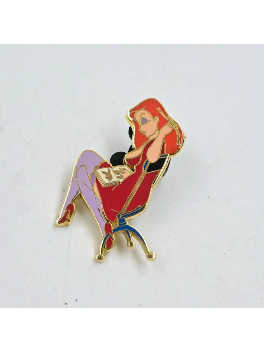 Disney Jessica Rabbit Reading Book Fantasy Pin